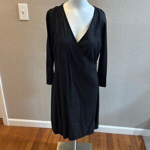 Express, Elegant Black animal, print Dress‎ size large